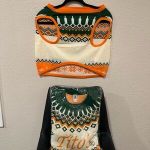 IGLY CHRISTMAS SWEATER-  Tito's Handmade Vodka Dog Sweater